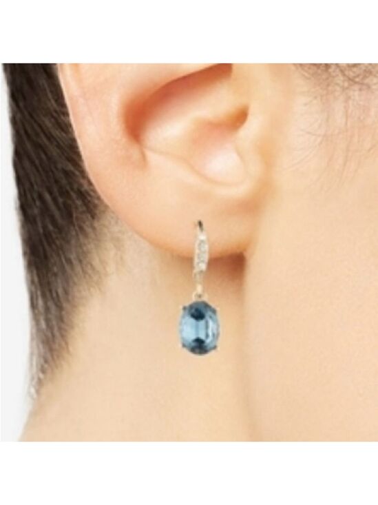 Givenchy Jewelry - Givenchy Silver Tone Pave &Color Crystal Drop Earrings New